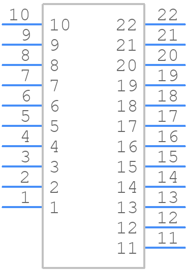 IL-AG5-22PK-D3L2-LB - JAE - PCB symbol