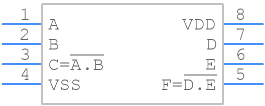 CD40107BM - Texas Instruments - PCB symbol