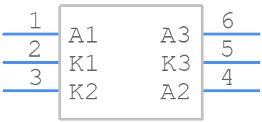 SD103ASDM-7-F - Diodes Incorporated - PCB symbol