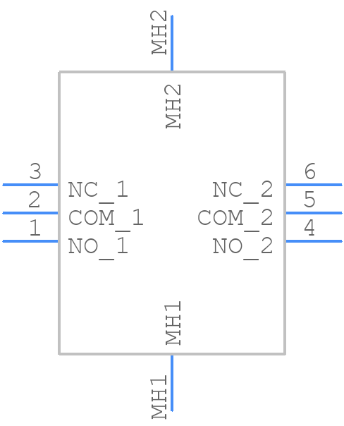 2MD1T1B4VS2QES - RS Pro - PCB symbol