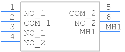 2MD1T2B2M7QES - RS Pro - PCB symbol