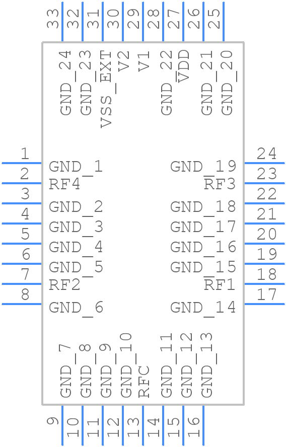 PE42540F-Z - Peregrine Semiconductor - PCB symbol