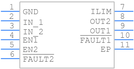 TPS2561DRCT - Texas Instruments - PCB symbol