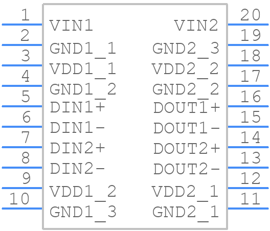 ADN4654BRSZ-RL7 - Analog Devices - PCB symbol