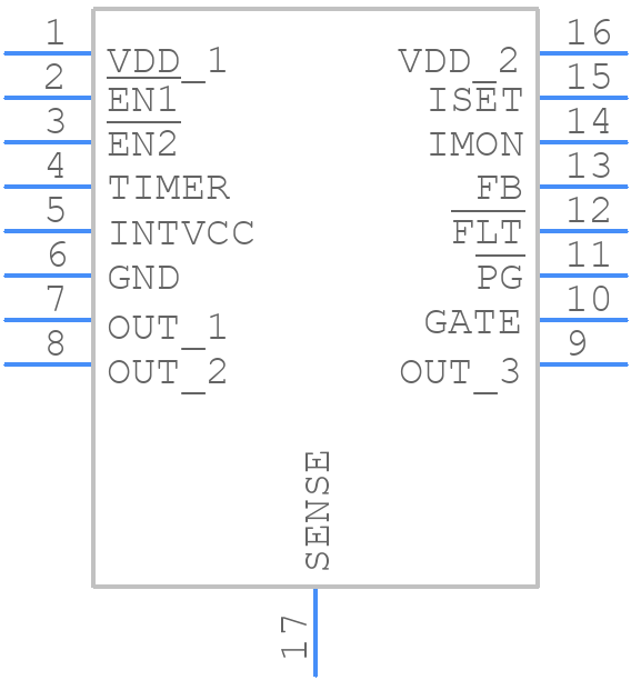 LTC4219IDHC-5#PBF - Analog Devices - PCB symbol
