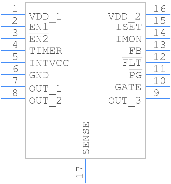 LTC4219CDHC-12#PBF - Analog Devices - PCB symbol