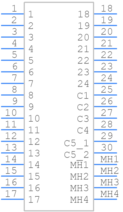 743201004 - Molex - PCB symbol