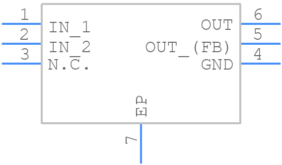 MAX15006CATT+T - Analog Devices - PCB symbol