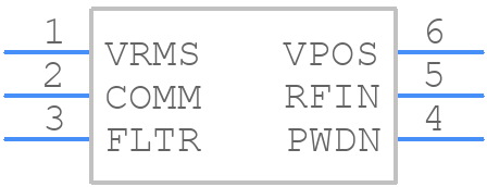 AD8361ARTZ-RL7 - Analog Devices - PCB symbol
