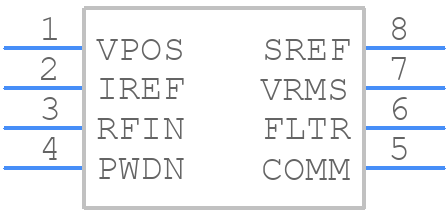 AD8361ARMZ - Analog Devices - PCB symbol