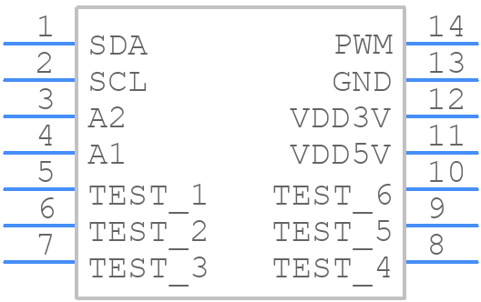 AS5048B-HTSP-500 - ams OSRAM - PCB symbol