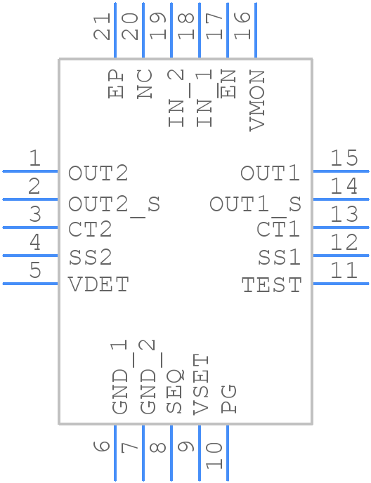 TPS75005RGWT - Texas Instruments - PCB symbol
