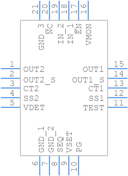 TPS75005RGWR - Texas Instruments - PCB symbol