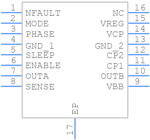 A3950SLP-T - Allegro Microsystems - PCB symbol