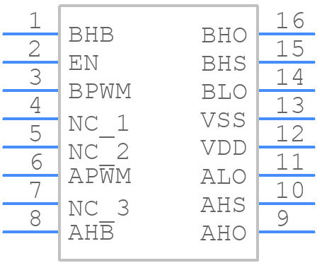 MIC4606-2YTS-TR - Microchip - PCB symbol