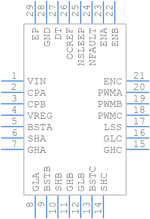 MP6530GR-P - Monolithic Power Systems (MPS) - PCB symbol