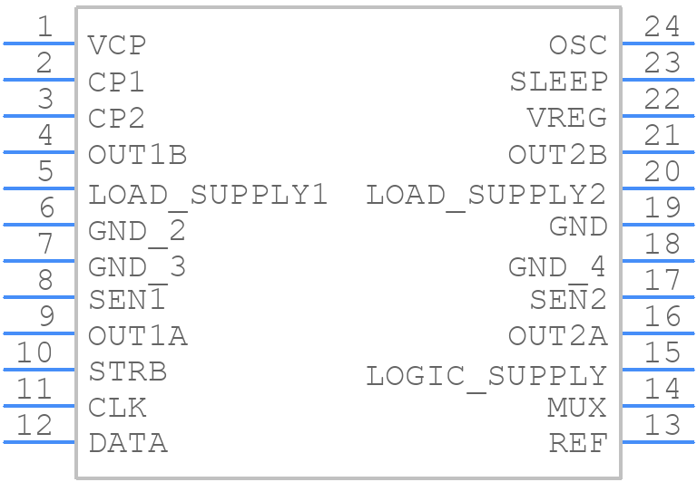 A3972SB-T - Allegro Microsystems - PCB symbol