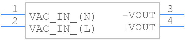 RAC02-3.3SE/277 - RECOM Power - PCB symbol