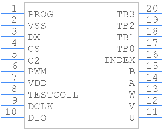 AS5134-ZSSM - ams OSRAM - PCB symbol