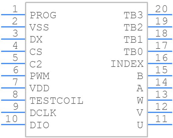 AS5134-ZSST - ams OSRAM - PCB symbol