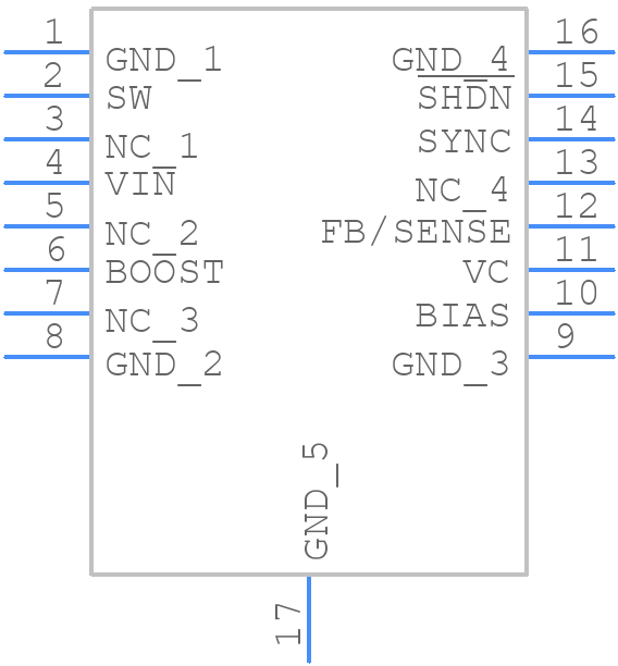 LT1766EFE-5#PBF - Analog Devices - PCB symbol