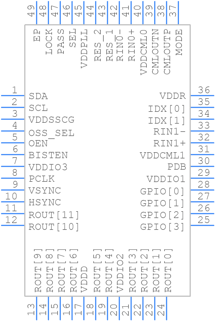 DS90UB914ATRHSRQ1 - Texas Instruments - PCB symbol