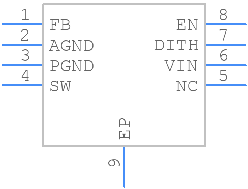 MIC2250YML-TR - Microchip - PCB symbol