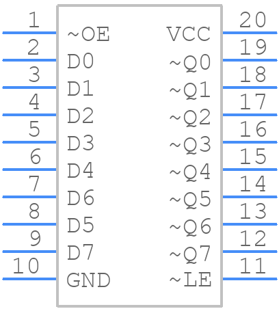 CD74HCT563M - Texas Instruments - PCB symbol