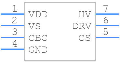 UCC28730DR - Texas Instruments - PCB symbol