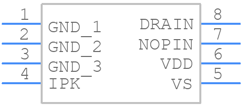 UCC28910DR - Texas Instruments - PCB symbol