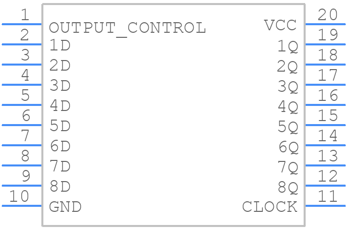 MM74HCT574WM - onsemi - PCB symbol