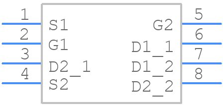 SIA931DJ-T1-GE3 - Vishay - PCB symbol