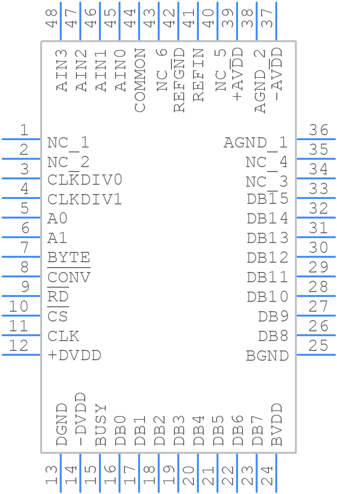 ADS8342IPFBT - Texas Instruments - PCB symbol