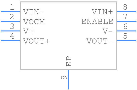 OPA1632DGNR - Texas Instruments - PCB symbol