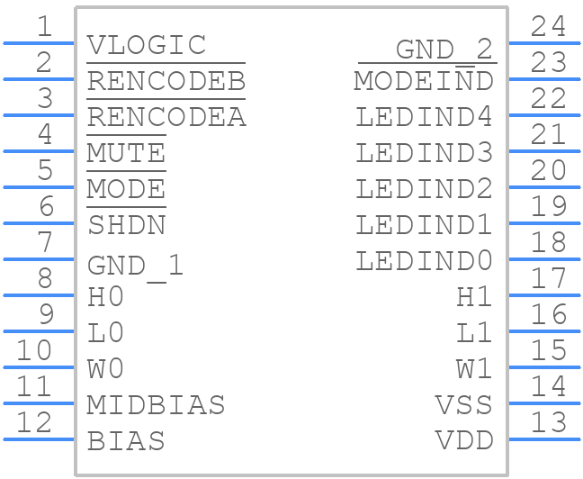 MAX5440EAG+T - Analog Devices - PCB symbol