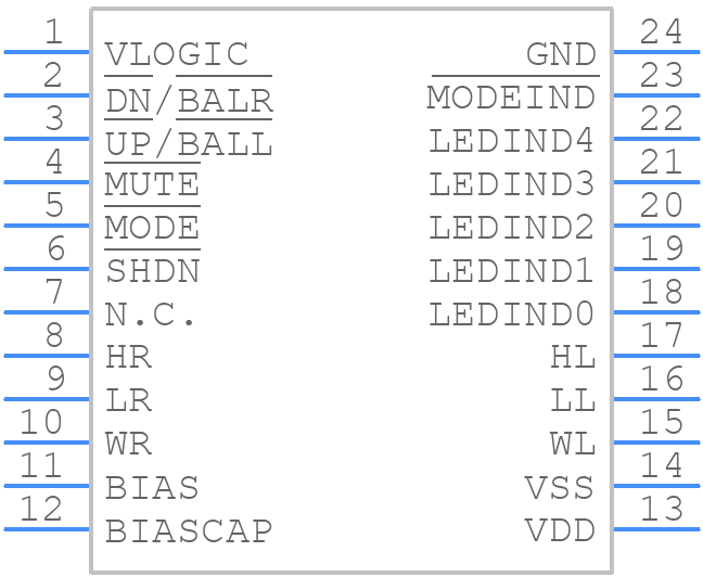 MAX5486EUG+T - Analog Devices - PCB symbol