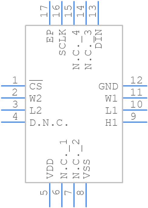 MAX5498ETE+ - Analog Devices - PCB symbol