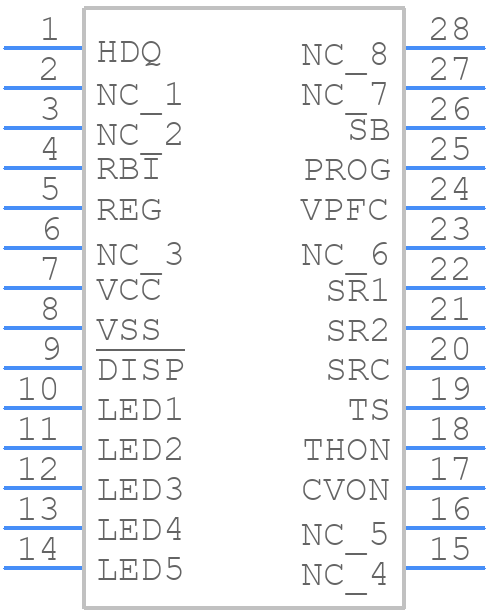 BQ2016DBQG4 - Texas Instruments - PCB symbol