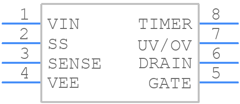 LTC4252-1IMS8#TRPBF - Analog Devices - PCB symbol