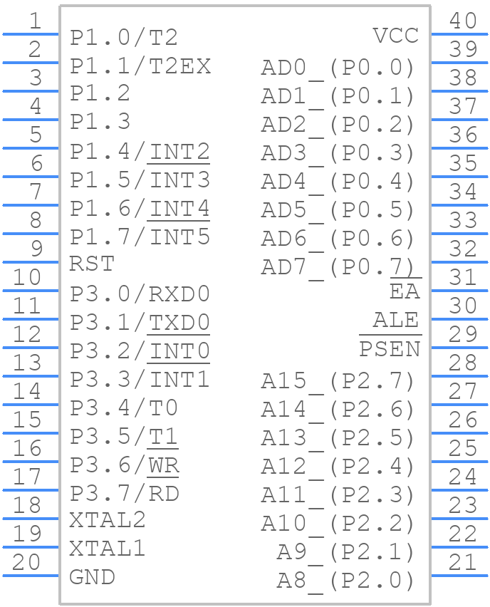 DS80C310-MCG+ - Analog Devices - PCB symbol
