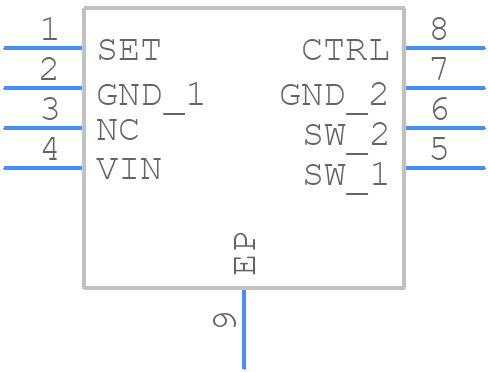 AP8802HSP-13 - Diodes Incorporated - PCB symbol