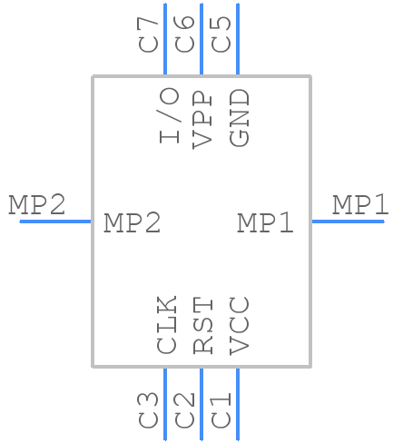 SIM8051-6-0-14-00-A - GCT (GLOBAL CONNECTOR TECHNOLOGY) - PCB symbol