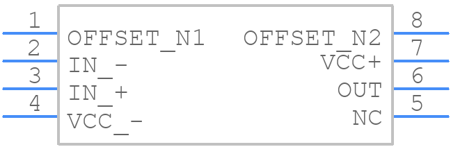 TLE2027AMDG4 - Texas Instruments - PCB symbol