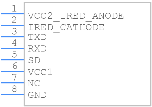 TFDU4101-TT3 - Vishay - PCB symbol