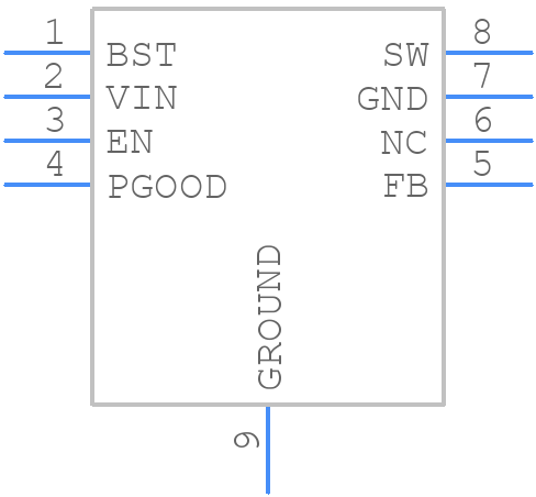 ADP2303ARDZ-5.0-R7 - Analog Devices - PCB symbol