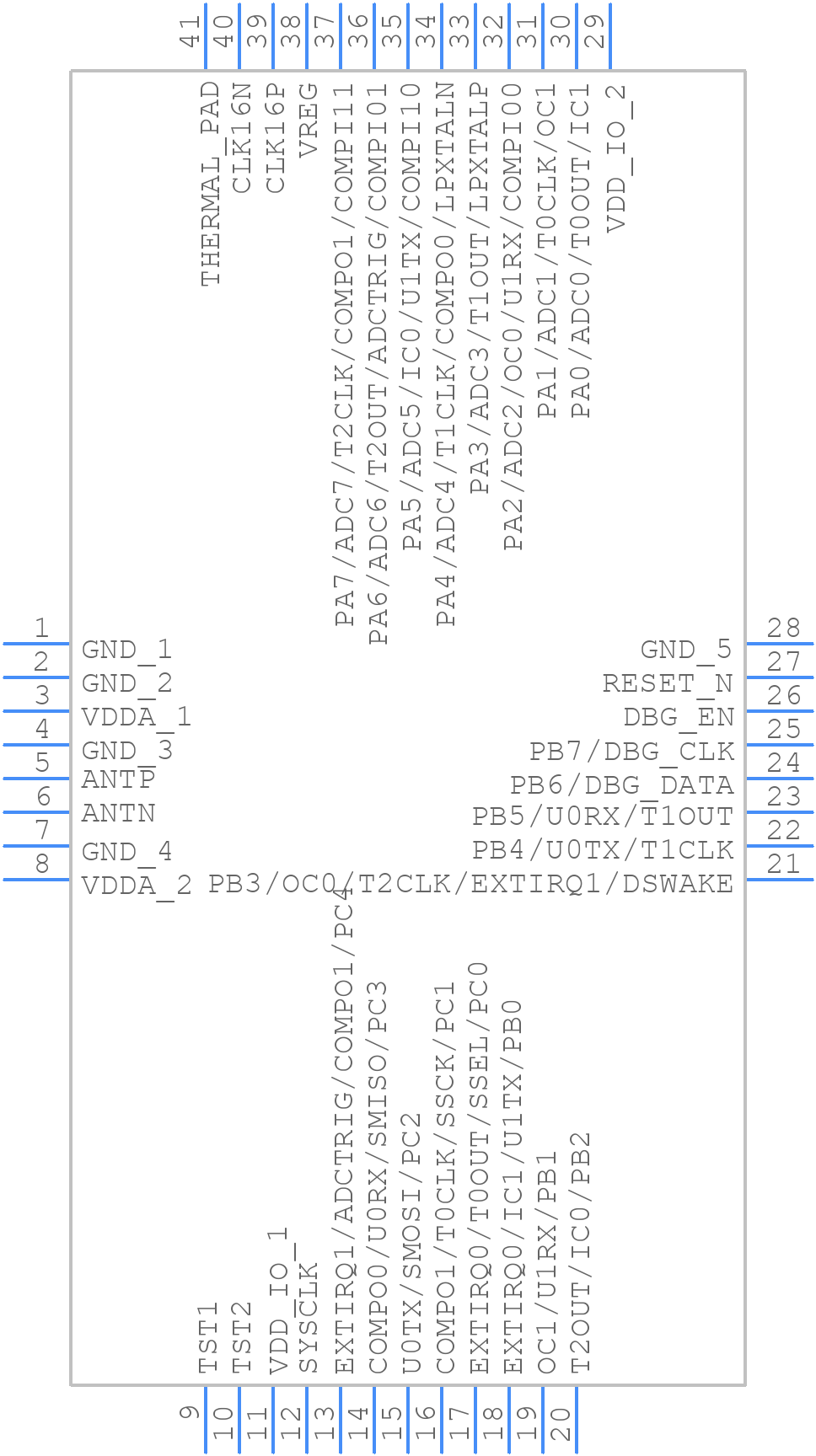 AX8052F151-2-TB05 - onsemi - PCB symbol