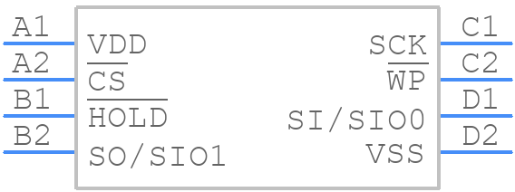 LE25S161XATAG - onsemi - PCB symbol