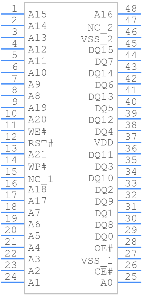 SST39VF6401B-70-4I-EKE - Microchip - PCB symbol