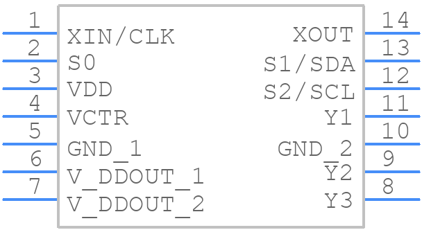 CDCE913PW - Texas Instruments - PCB symbol