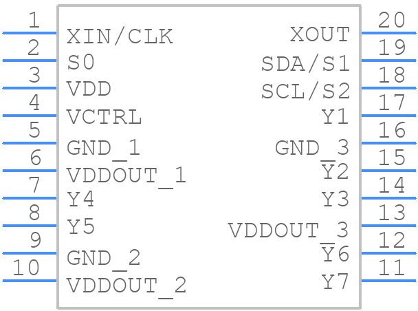 CDCE937PW - Texas Instruments - PCB symbol